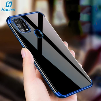 

Case For Samsung Galaxy M31 Case Soft TPU Transparent Clear Laser Plating Cover For Samsung M31 M 31 Case Protective Bumper