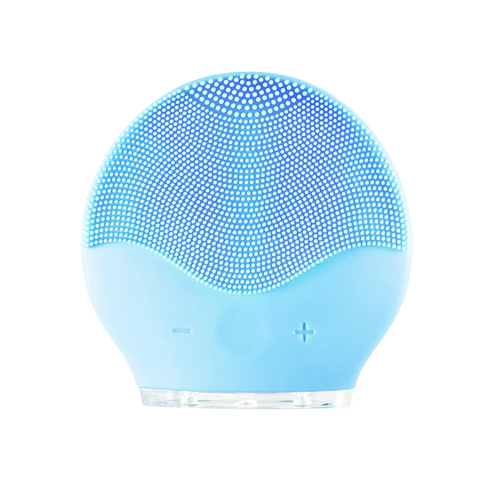 blue Мини Электрический массажер для чистки лица щетка для мытья лица скраб-машина глубокий Чистый силиконовый очиститель массажное устройство - Цвет: blue