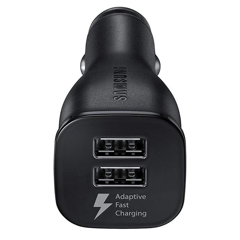 Samsung Car Charger Dual USB Adaptive Fast Adapter USB Type C Cable For Galaxy s10 s9 s8 Plus S10+ Note 10 plus note10 S20 S21 65 watt charger phone