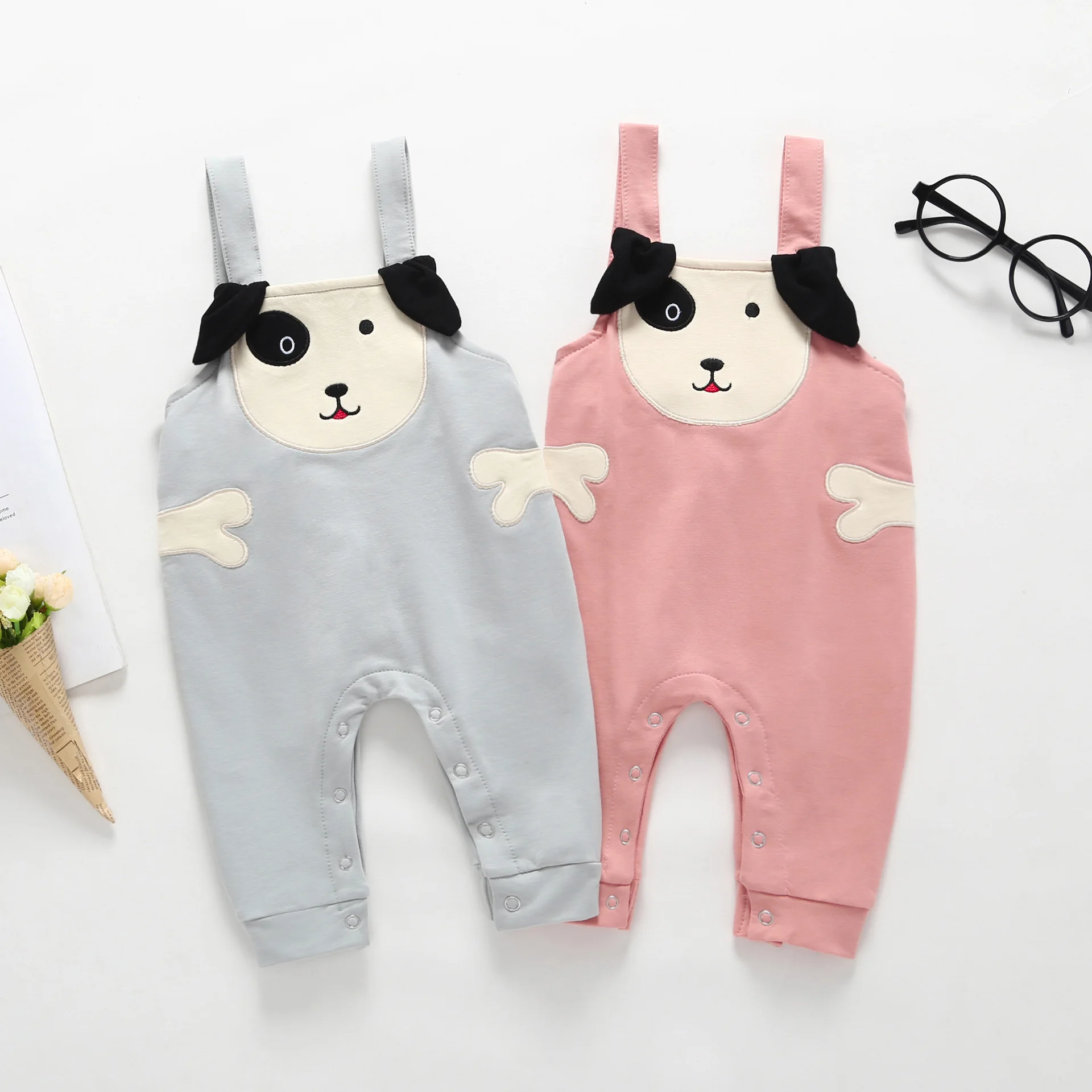 

2019 New Style 3 Baby Overalls 0 Outer Wear Pure Cotton-Year-Old Spring And Summer Autumn 1 Men And Women Baby 2-File Suspenders