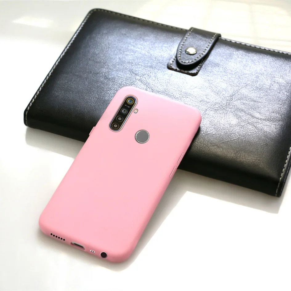 Sleek Matte Soft TPU Silicone Phone Case - Candy Finish, Shock-Absorbent Bumper Design