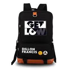 Получите низкую школьную сумку Dillon Francis рюкзак студенческий школьный рюкзак ноутбук рюкзак повседневный рюкзак