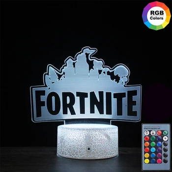 

Fortnite Remote Control 3D Night Light Led Creative Colorful Table Lamp Game Figure Model Party Decoration Kid Birthday Toy Gift