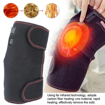 

1Pair USB Electric Heating Knee Pad Infrared Brace Therapy Knee Leg Care Massage Machine Back Shoulder Massager Treatment