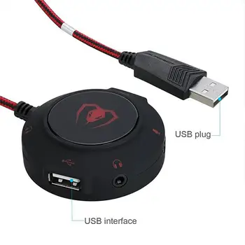 

Beexcellent GM - 280 Portable USB Sound Card / Hub Audio Adapter