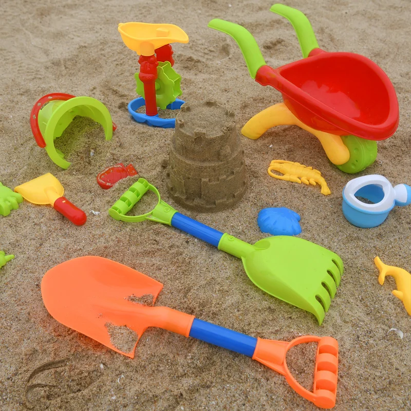  Summer Beach Sand Toys for Kids Baby Kids Tool Set with Table Kinetic Sand Bucket Beach Cart Brinqu