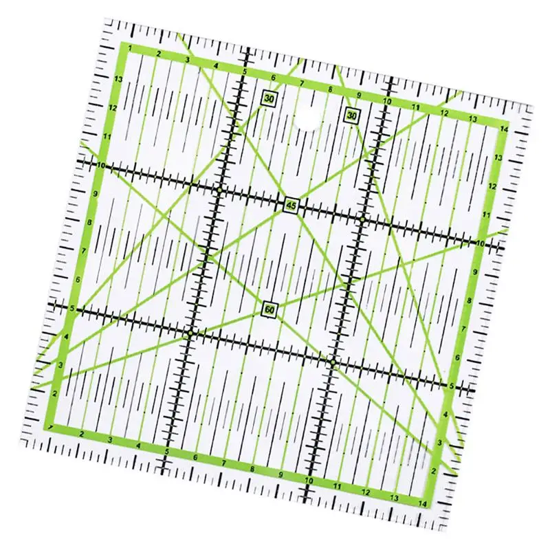 15*15 см прозрачная стеганая швейная Лоскутная линейка домашний художественный режущий инструмент портновское ремесло DIY швейная мерная стационарная