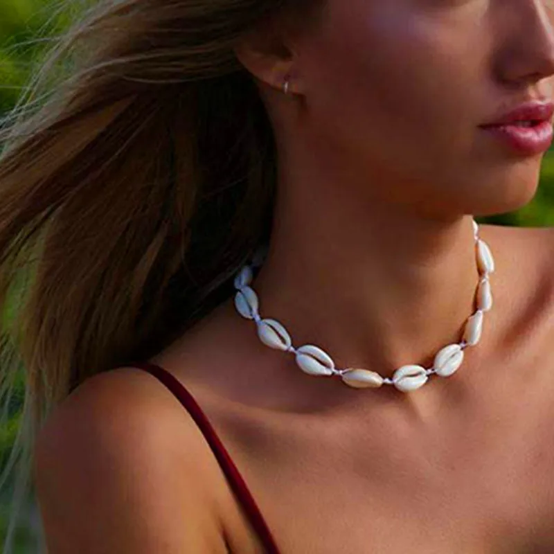XIYANIKE Boho Гавайский морской корпус колье до ключиц ожерелье браслет ювелирный набор богемной ножной браслет для женщин ошейник чокер