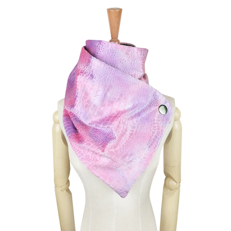 Couverture модная градиентная окраска Радужный шарф для женщин с металлической защелкой на шее теплое петля Пончо Зима bufandas invierno mujer шарфы