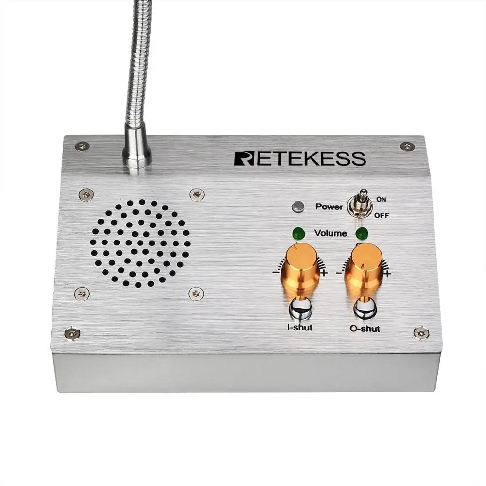 RETEKESS TW103 двухсторонняя система внутренней связи с окном банковский счетчик