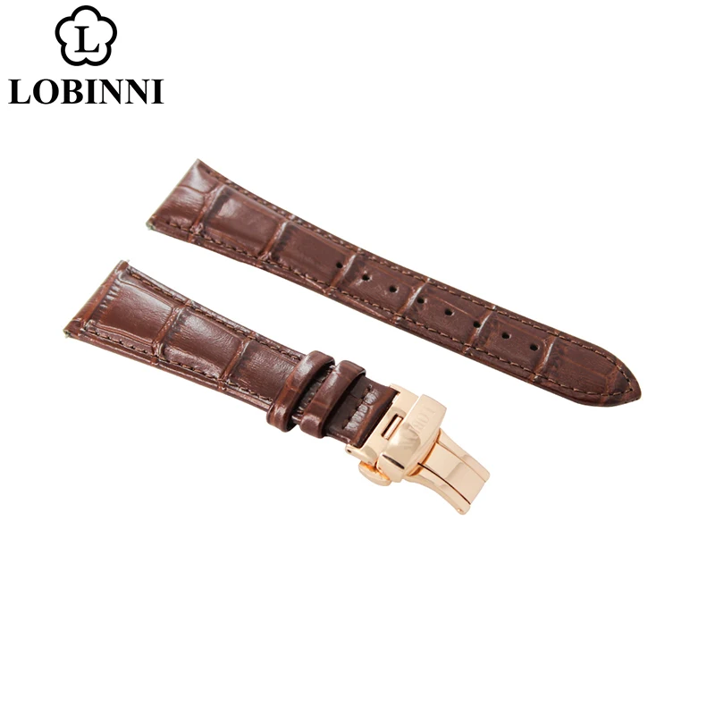 Lobinni-fivela de Relógio Pulseira Botão Fecho Oculto Fivela de Borboleta Preto Dourado com Ferramenta de Remoção de Relógios 22 mm 21 mm 20 mm - Image 5