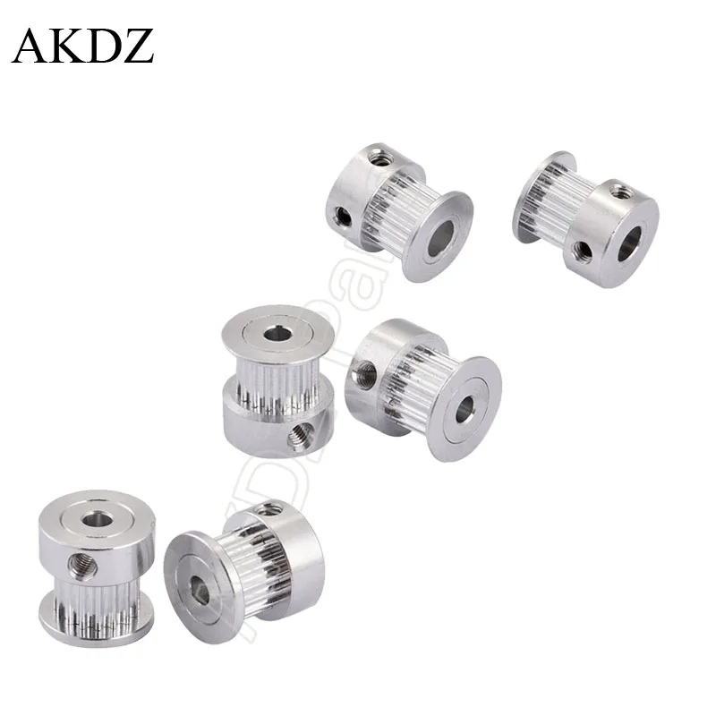 2GT 15 16 17 20 teeth 2GT Timing Pulley Bore 4/5/6mm for GT2 Open Synchronous belt width 6mm small backlash 15 16 17Teeth 16T 3d printer accessories,timing belt pulley,timing pulley