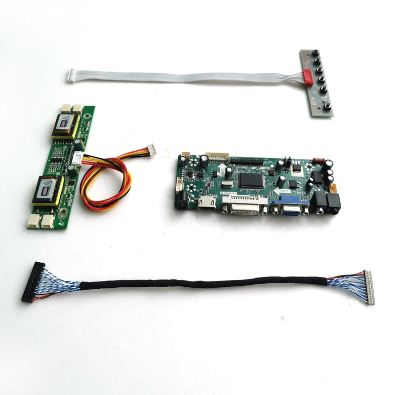 Для HSD150MX13-A HSD150MX19-A HDMI+ VGA+ DVI ЖК-дисплей панель 1" 1024*768 М. NT68676 дисплейный контроллер привода карта LVDS 20-контактный разъем с холодным катодом(CCFL комплект
