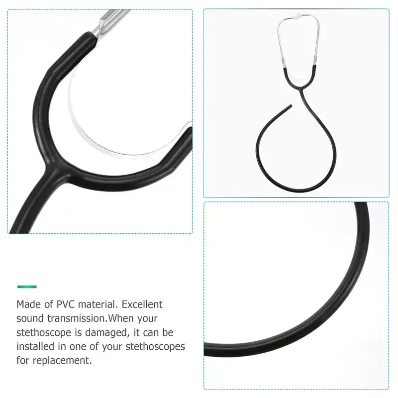 2pcs Stethoscope Replacement Tube Binaural Stethoscope Hose Accessories Doctors Nurse Professional Cardiology