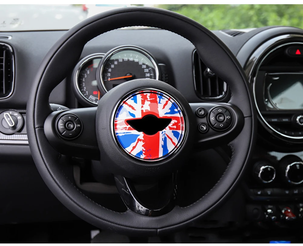 Наклейки на рулевое колесо автомобиля наклейки украшение интерьера для Mini Cooper One S JCW R52 R55 R56 R60 R61 F54 F55 F56 F60 аксессуары