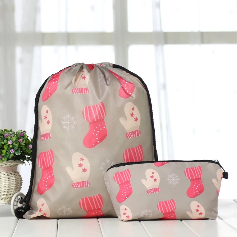 AS-6-6-7 drawstring Suit Backpack drawstring bags fashion Halloween printing men Casual bags unisex Women's shoulder 3D Clutch bag new - Цвет: AS-6-6-7