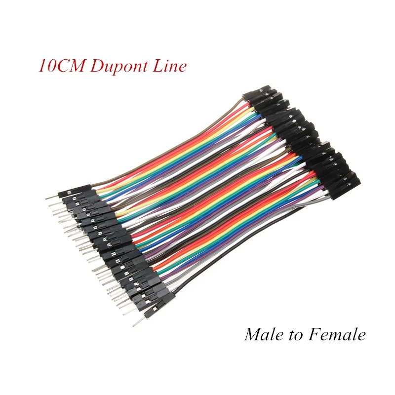 Dupont Line 10 см мужской+ Женский Мужской и Женский Соединительный провод Dupont кабель для Arduino DIY Kit - Цвет: Male to Female
