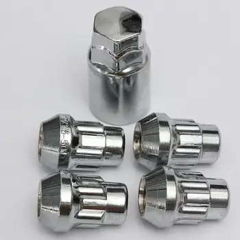 

4Pcs 12x1.5mm 60 Degrees Tapered Alloy Wheel Lock Anti-theft Nuts Bolts with Key
