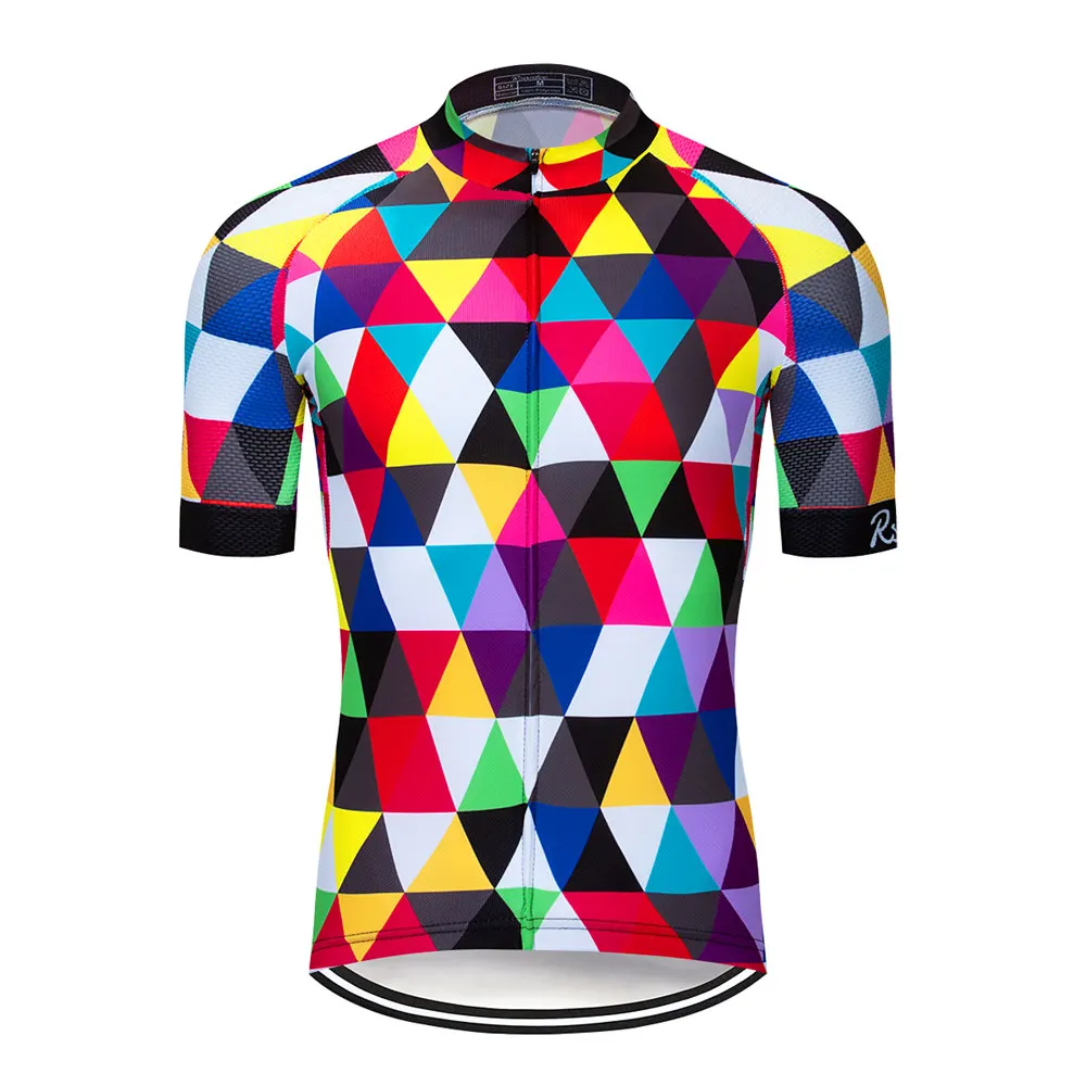 1 Men's Cycling Jersey Quick-Dry MTB Bike Wear Road Bicycle Clothing Clothing Ropa Ciclismo Cycling Wear Summer Full-zipper - Цвет: 1