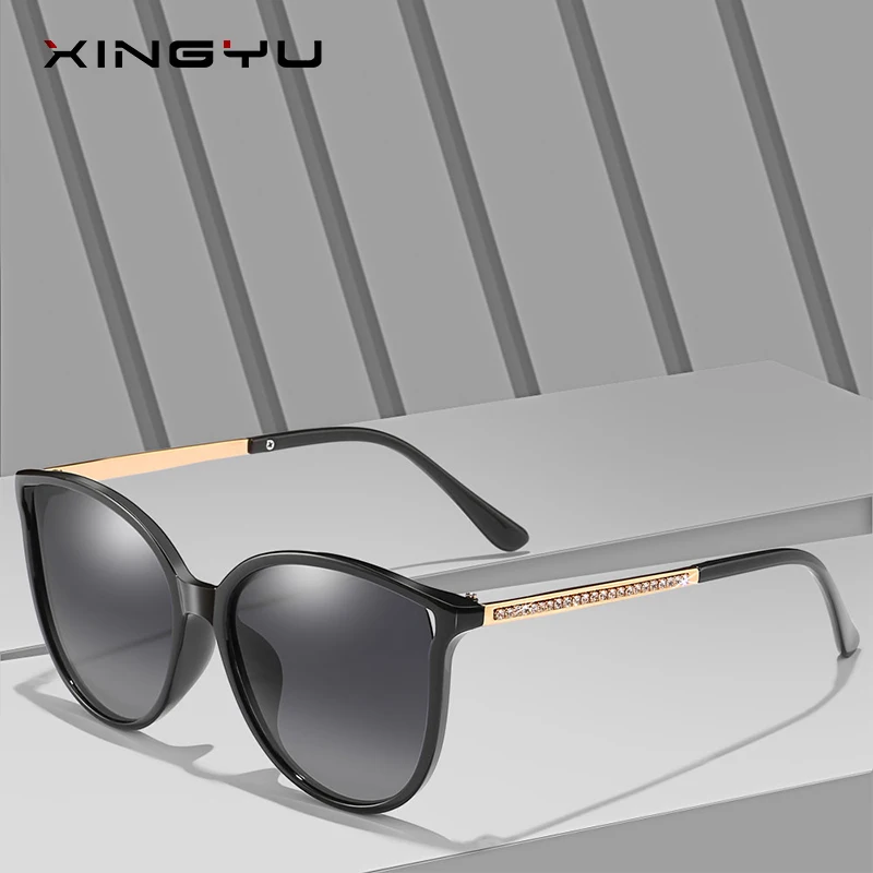 

XINGYU Luxury Women Cat Eye Sunglasses Brand Designer Women Round Ladies Vintage Sun Glasses UV400 Lady Sunglass Shades Eyewear