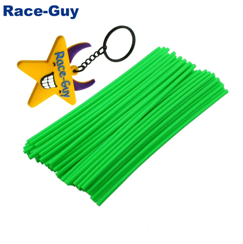 Green Spoke Skins Covers Wheel Rim Guard Wraps For Yamaha YZ TTR TW WR Honda CRF CR XR XL Pit Dirt Bike |