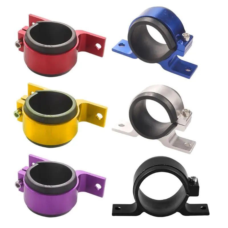 

60mm Aluminium Car External Fuel Pump Mounting Bracket Filter Clamp Cradle Holder fuel filter Q84E