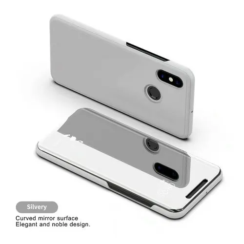 Silver Умный флип-чехол для Xiao mi Red mi 7 7A 6 6a k20 Pro mi rror полный Чехол пластиковый чехол для телефона s для Xiaomi mi 9T Pro 8 SE красный mi S2 7 7A - Цвет: Silver