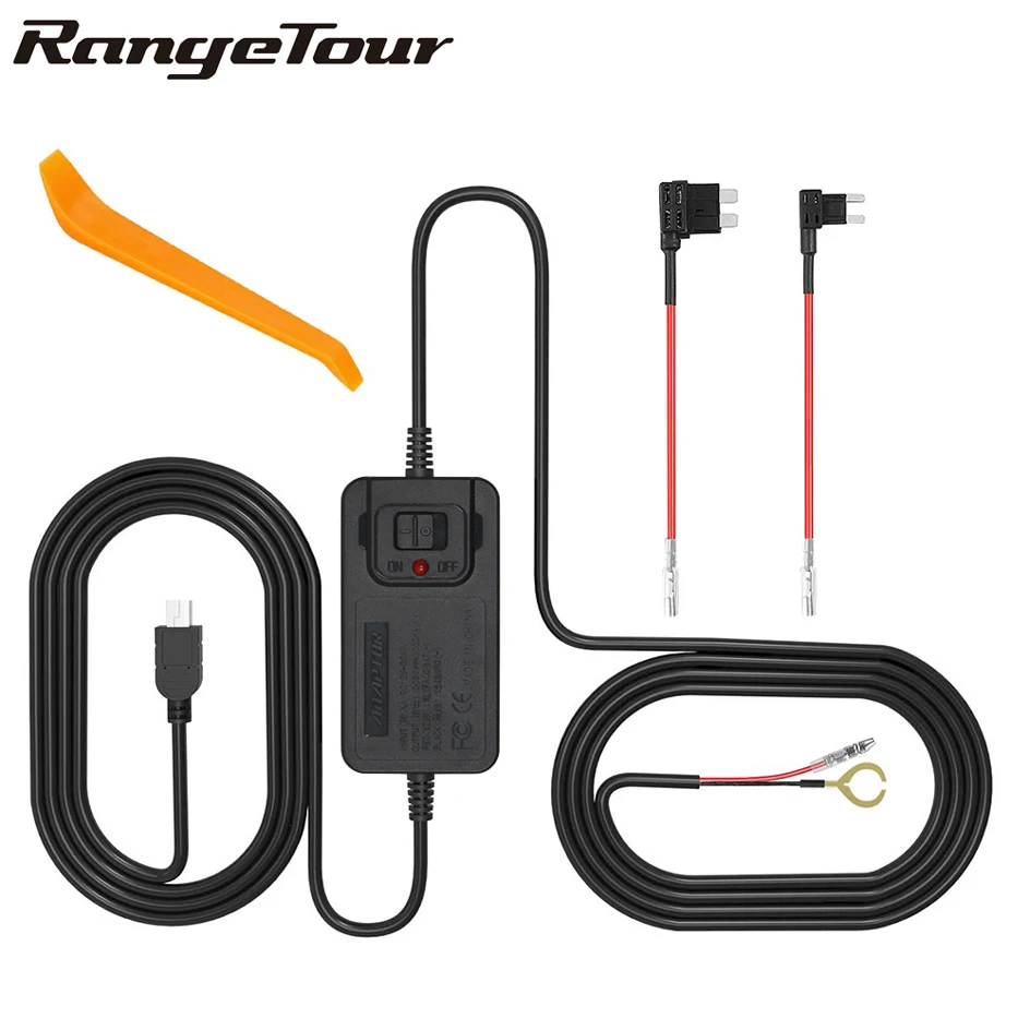 Автомобильный видеорегистратор Hardwire Kit Mini USB комплект жестких проводов с 12 В 36 до 5
