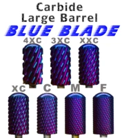 Right Hand Tungsten 6.6 Large Round Top Blue Blade Carbide Strongest Barrel Nail Drill Bit and Best remover for Powder 1