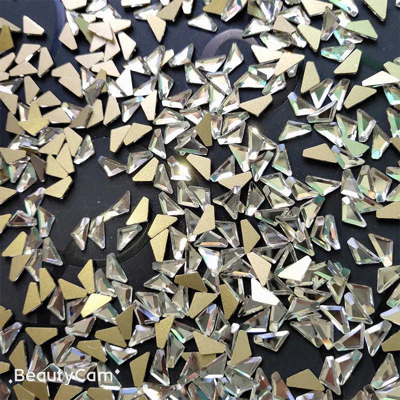 

5X10mm Mid-Triangle Shape Non Hotfix Rhinestones Flatback For Clothes Dress Nail Art Decorations Jewelry Accessories