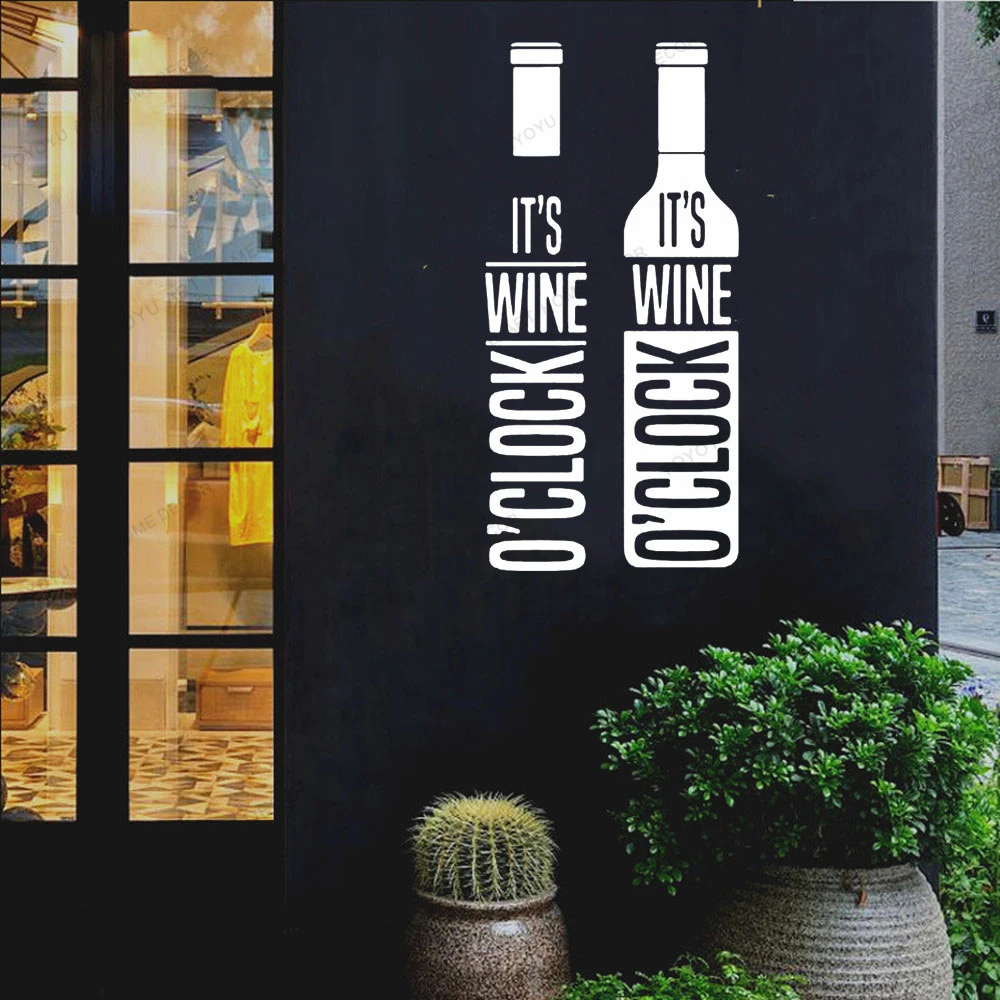 

Wine Cup Quote Removable Bar Decoration Garage Pub Club Wall Sticker Kitchen Room Decal Decor Home Decoration Posters cx1965