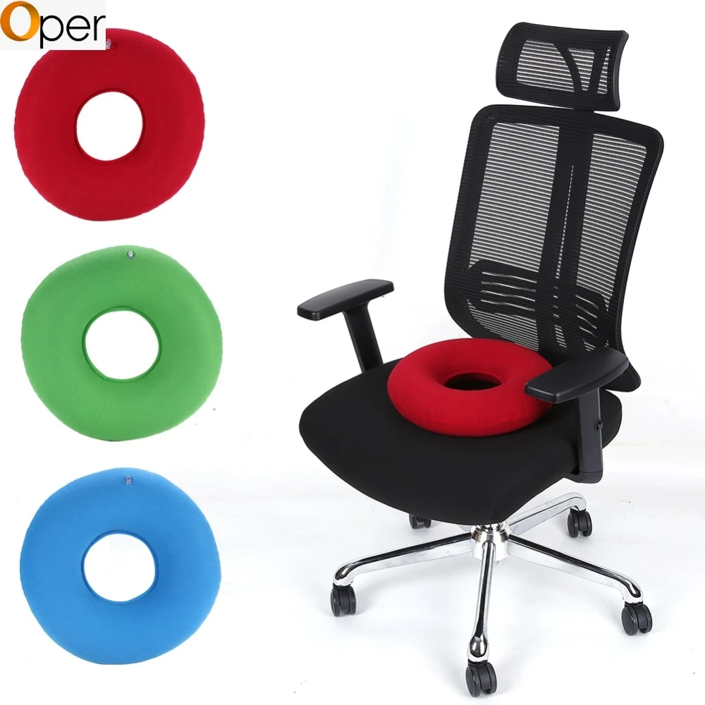 

Inflatable Ring Round Pillow Donut Chair Pad Hip Support Medical Hemorrhoid Seat Massage Cushion With Pump Corrector of ManWoman