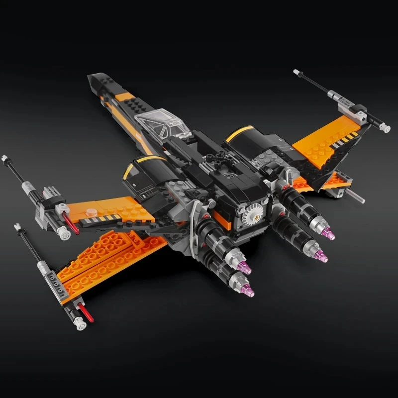 

MORK Star Building Blocks Wars MOC Poe's X-Wing Fighter 738pcs Bricks Kit Educational Toys Christmas Gifts Compatible 05004