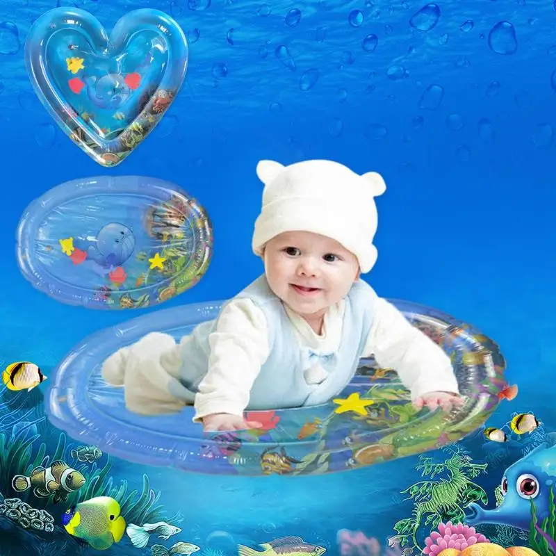 Детский водный игровой коврик ледяной Коврик Надувной утолщенный ПВХ детский животик игровой коврик