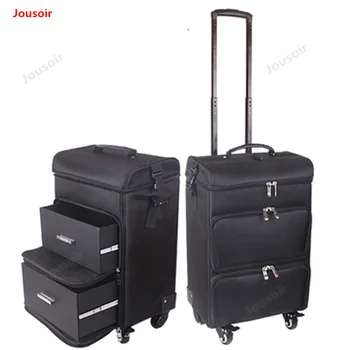 

Cosmetic case trolley large capacity professional beauty tattoo nail toolbox universal wheel multilayer CD50 T03