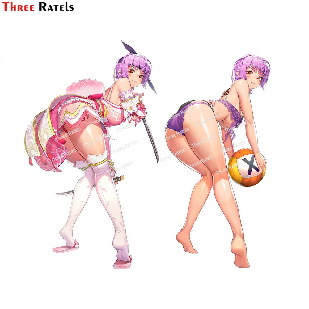 

Three Ratels E321 Vinyl Material Car Stickers Ayane Dead Or Alive Sexy Anime Girl Waterproof Auto Decals