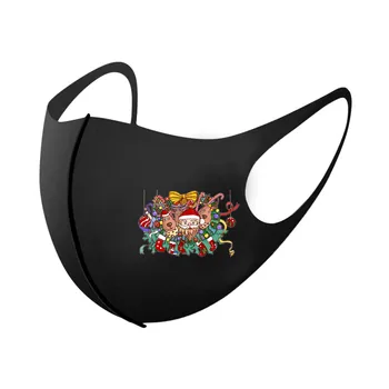 

1Pcs Unisex Adult Fashion Lovely Christmas Prints Face Mask Protection Washable Earloop Face Mask mascarillas reutilizable