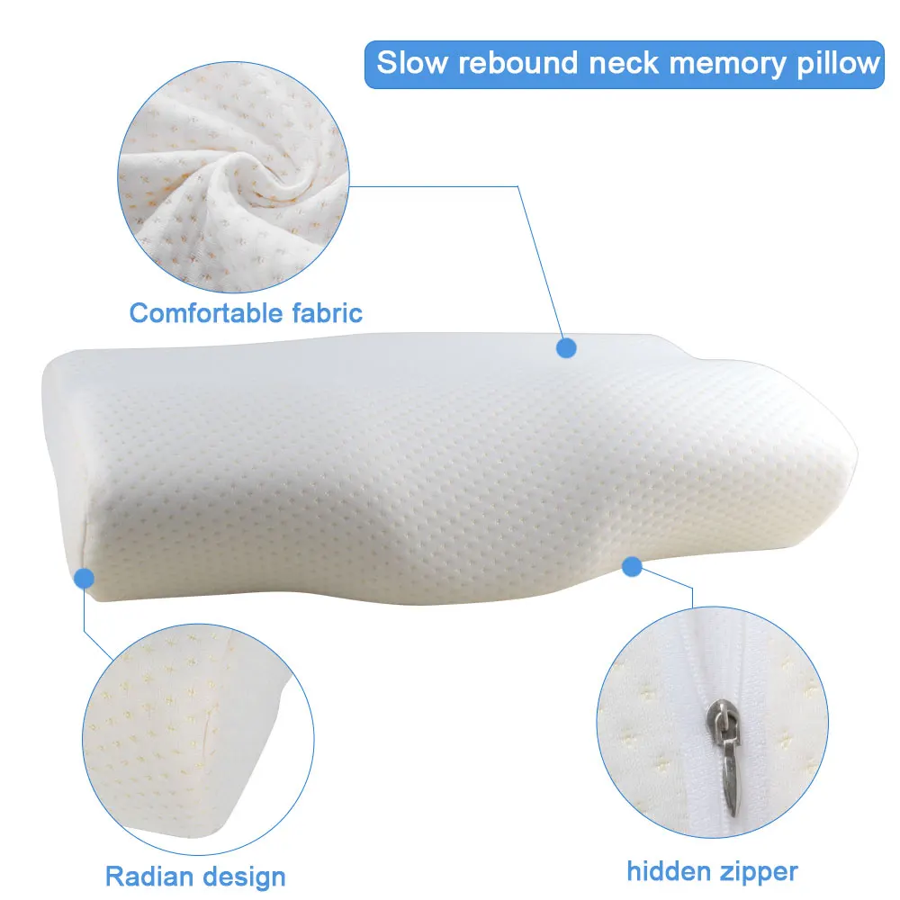 50*30 см Memory Foam постельные принадлежности защитная подушка для шеи медленный отскок Подушка-бабочка здоровье затылочный шейный DA