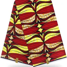 Африканская вощеная ткань принтом Анкара ткань африканская ткань высокого качества 12 ярдов хлопок ткань для платья африканская настоящая восковая HH-Y16