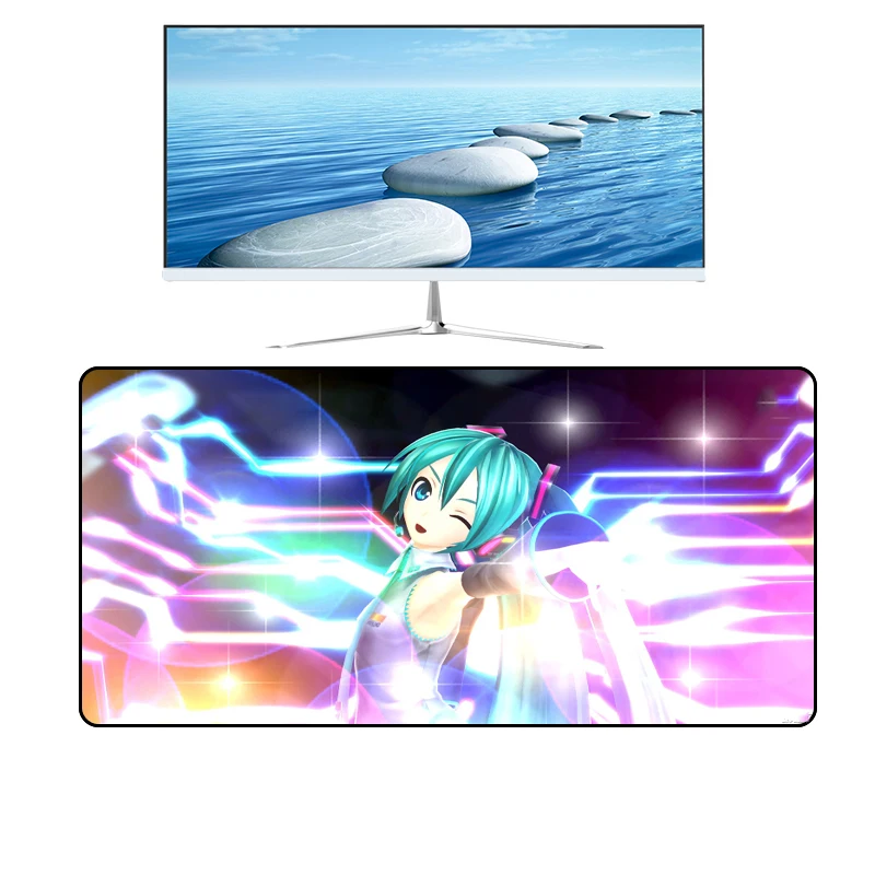 XGZ Горячая Hatsune Future розовый коврик для мыши для девочек 90x40 см/60x30 см XXL игровой плеер ПК клавиатура Противоскользящий коврик компьютерная мышь DoTA 2