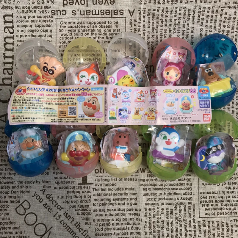 Genuino Anpanman Jam Uncle Batakosan Cheese Dog Fridge Magnet Magnetic Sticker Capsule Toy Action Figure Gacha