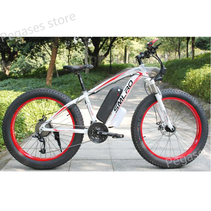 26 Inch Electric Bike 1000W Motor Fat Tire Mens Snow Beach Ebike 48V 13AH Lithium-ion Battery Adult Snowbike Electric Bicycle 26 Inch Electric Bike 1000W Motor Fat Tire Mens Snow Beach Ebike 48V 13AH Lithium-ion Battery Adult Snowbike Electric Bicycle