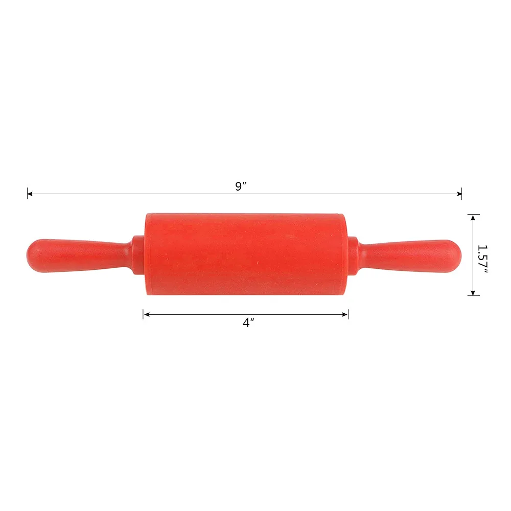 Rodillo amasar Скалка с ручкой антипригарная силиконовая и пластиковая безопасная Скалка тесто деревянный ролик Кондитерские кухонные инструменты