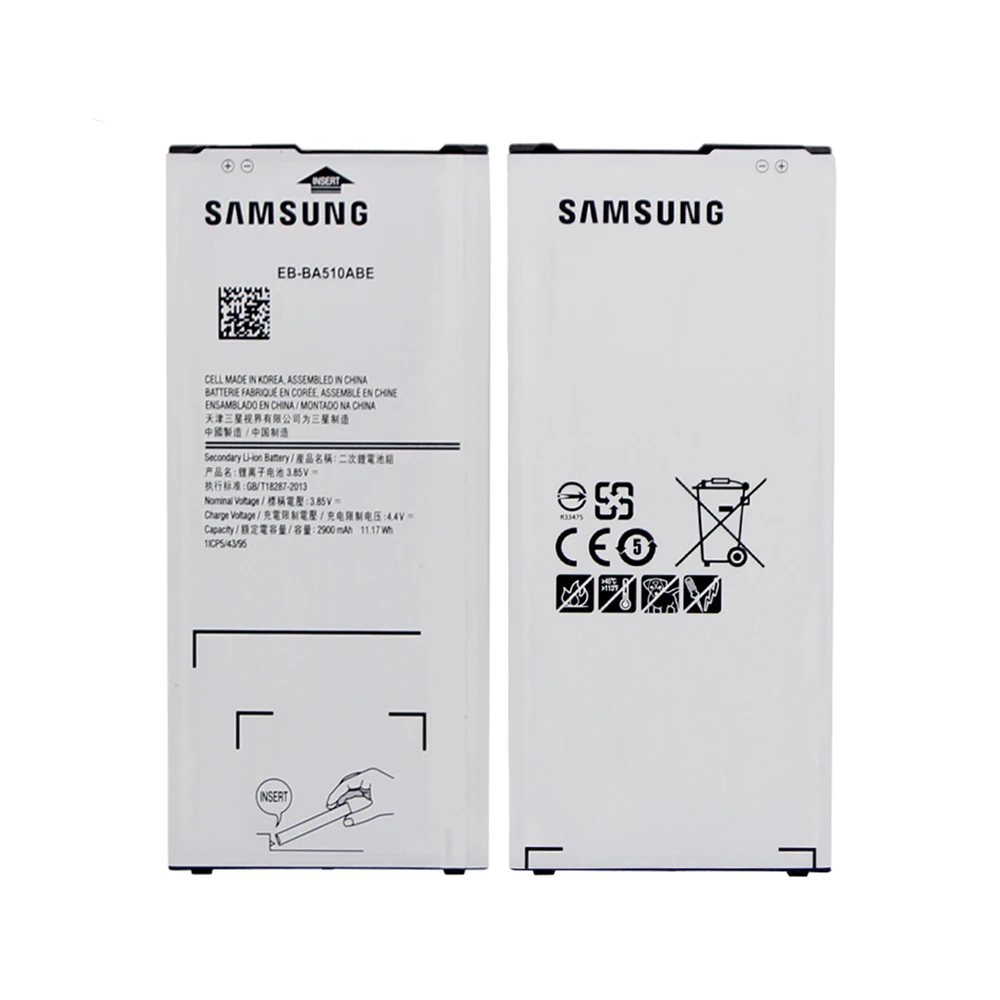 Оригинальный аккумулятор для SAMSUNG A510 EB BA510ABE 2900 мАч Samsung Galaxy A5 2016 A510F SM A510M A510DS