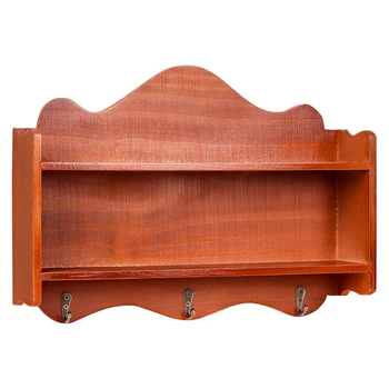 

1Pc Retro Hanger Wall-Mounted Storage Rack Wall Decor Wall Shelf for Room Home Living Room