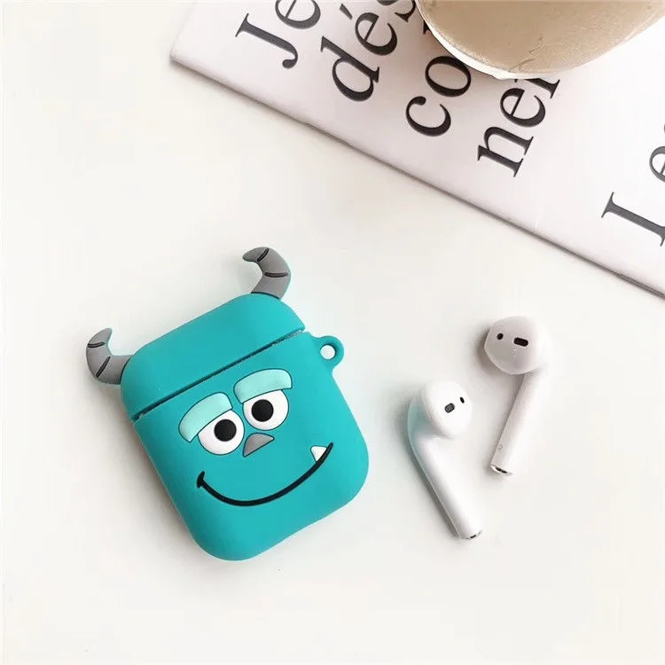 GJ0052 Чехол для Airpods 2, силиконовый чехол для Apple Airpods, чехол для наушников 3D, Рождественский чехол для наушников - Цвет: GJ0052