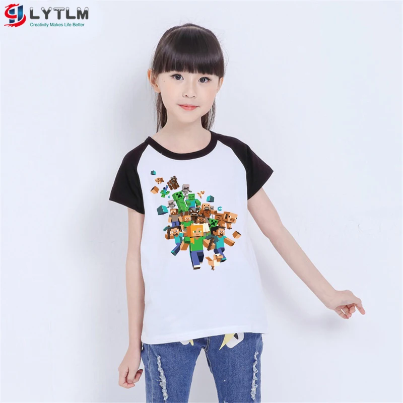 LYTLM/рубашка с короткими рукавами для мальчиков костюмы с персонажами игры, футболки для мальчиков, детские футболки с рисунком XXX, Детские футболки для мальчиков