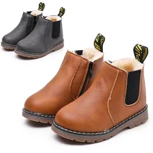 

Children Fashion Boots 2021 New Autumn Winter Boots Girls Shoes Fashion Soft Antislip Girls Boots 21-30 Kids Ankle Boots
