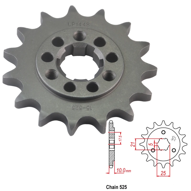 525-15T Front Sprocket For Suzuki DR650 DR 650 DR650SE 1996-2020