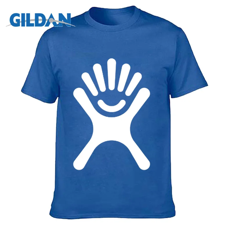 Deep Treasure Blue GILDAN индивидуальные мужские футболки печать рука ваш собственный дизайн Высококачественная дышащая хлопковая футболка для мужчин плюс размер XS-3XL - Цвет: Deep Treasure Blue